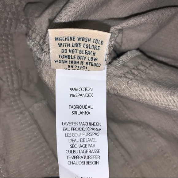 L.L. Bean Shorts Women’s Size 14 US‎ Beige Favorite Fit Ripstop Hiking Outdoor - Picture 7 of 8